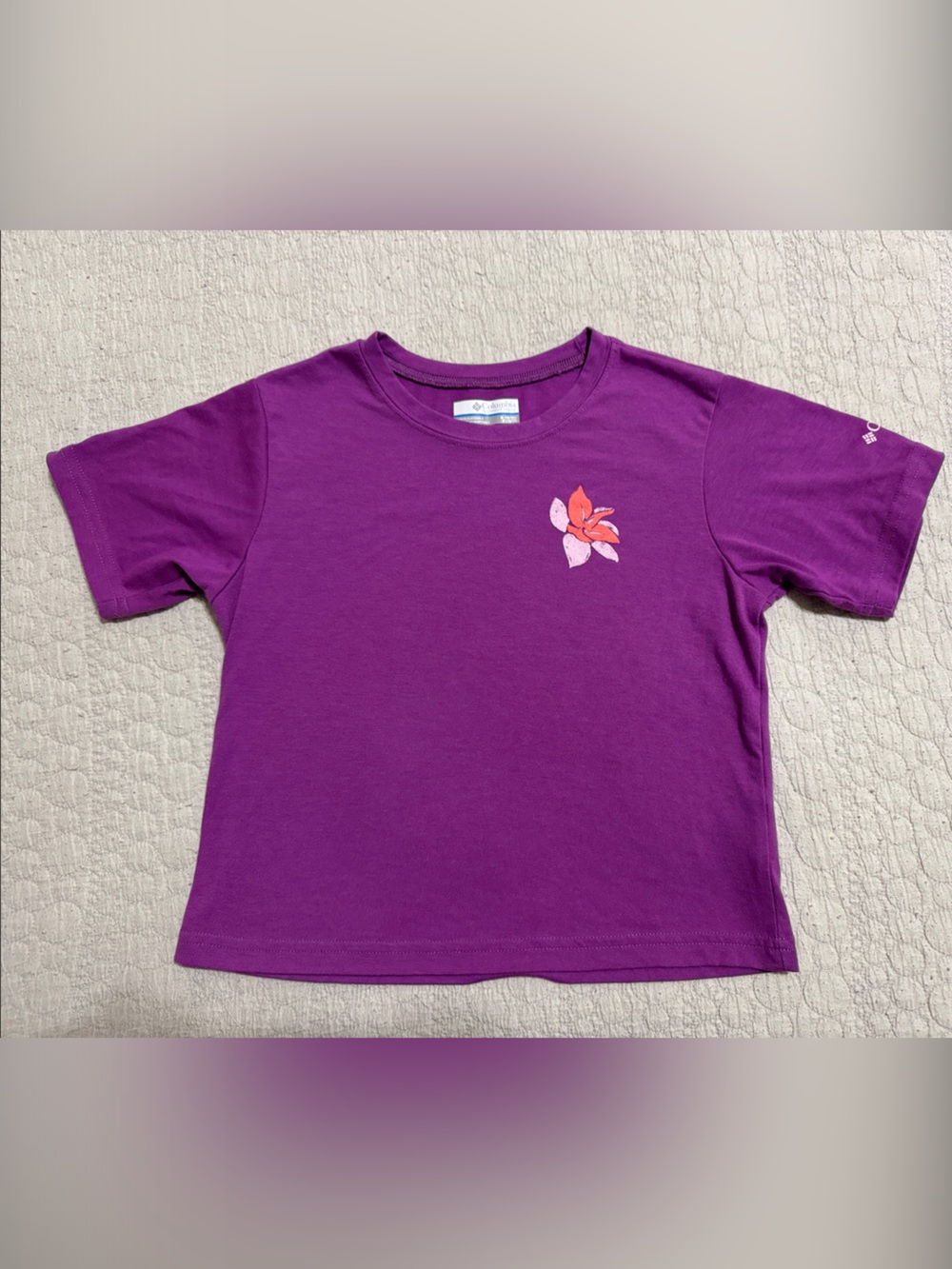 Girls' Purple Floral T-Shirt